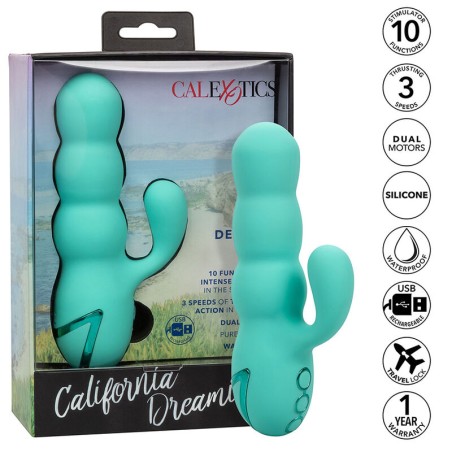 CALEXOTICS - DEL MAR DIVA VIBRATOR RABBIR AQUA GRÜN VON CALIFORNIA DRE