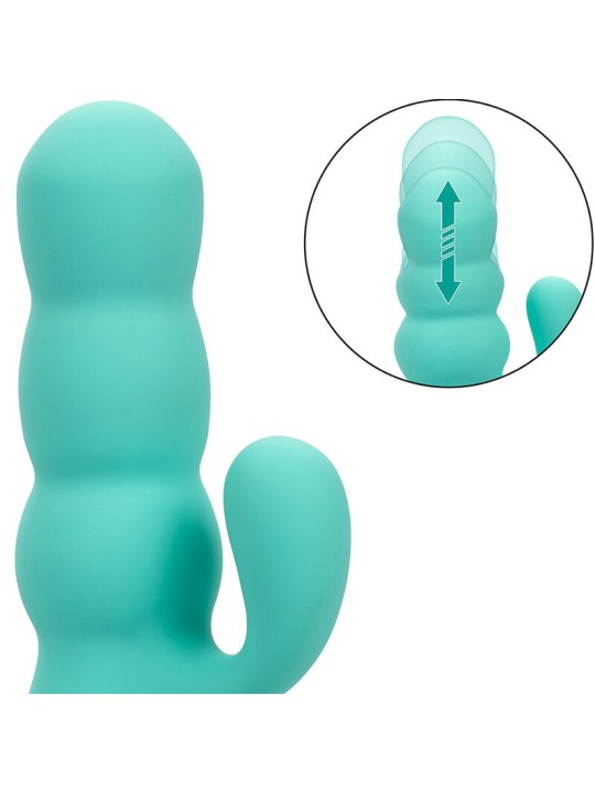 CALEXOTICS - DEL MAR DIVA VIBRATOR RABBIR AQUA GRÜN VON CALIFORNIA DRE