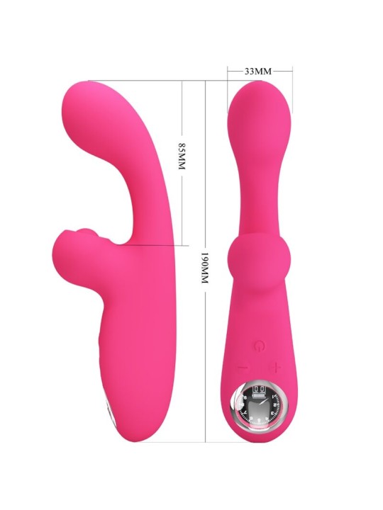 PRETTY LOVE - SKYLAR STIMULATOR VIBRATOR ROSA