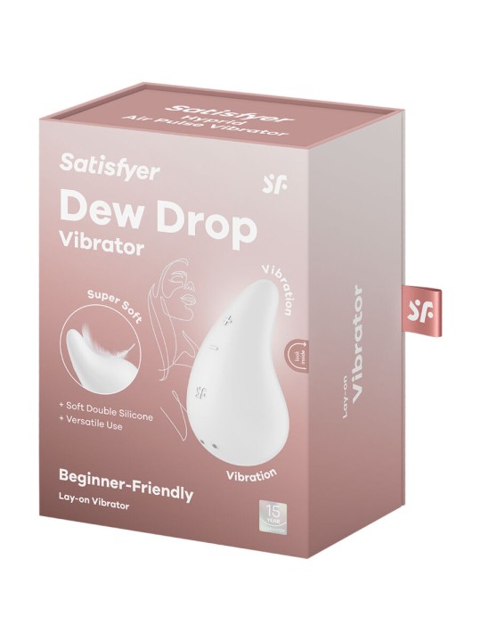 SATISFYER - DEW DROP VIBRATOR LAY-ON WHITE