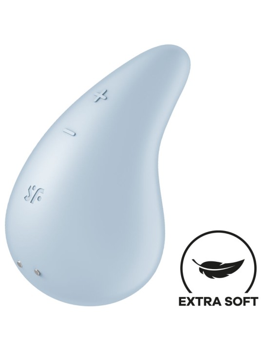 SATISFYER - VIBRATEUR DEW DROP LAY-ON BLEU