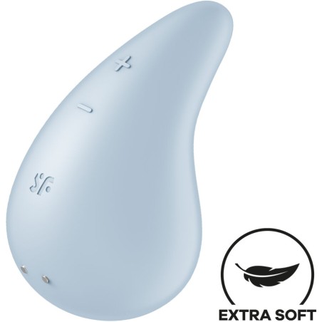 SATISFYER - DAUWDRUPPELS VIBRATOR LAY-ON BLAUW