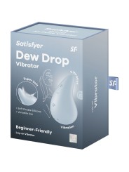 SATISFYER - DAUWDRUPPELS VIBRATOR LAY-ON BLAUW
