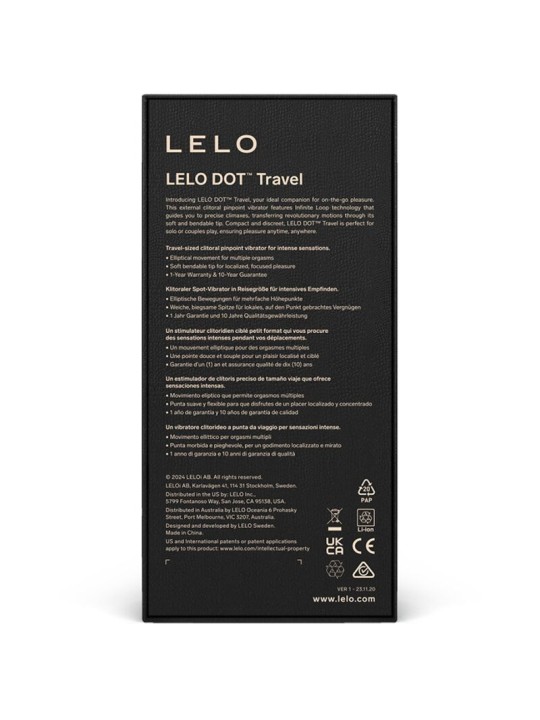 LELO - DOT TRAVEL STIMULATEUR DE CLITORIS ROSE