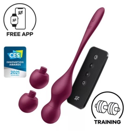 SATISFYER - LOVE BIRDS VARY BALLES VIBRANTES APPLICATION GRATUITE VIN 