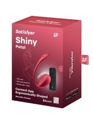 SATISFYER - GLANZENDE BLOEMEN G-SPOT STIMULATOR AFSTANDSBEDIENING ROOD