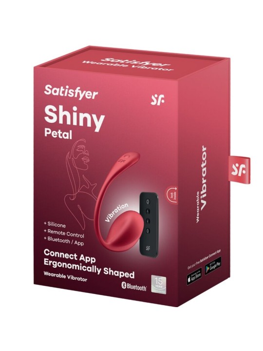 SATISFYER - GLANZENDE BLOEMEN G-SPOT STIMULATOR AFSTANDSBEDIENING ROOD