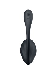 SATISFYER - RIBBED PETAL G POINT STIMULATOR REMOTE CONTROL BLACK FREE 