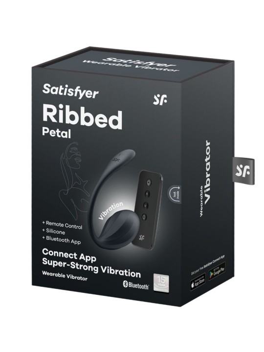 SATISFYER - GERIBBELDE BLOEMBLAADJE G-SPOT STIMULATOR AFSTANDSBEDIENIN