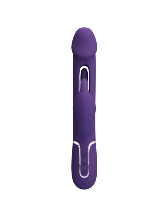 PRETTY LOVE - KAMPAS VIBRADOR RABBIT 3 EN 1 MULTIFUNCIÓN CON LENGUA VI