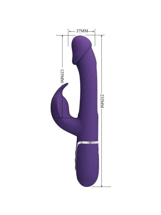 PRETTY LOVE - VIBRATEUR MULTIFONCTION 3 EN 1 KAMPAS RABBIT AVEC LANGUE