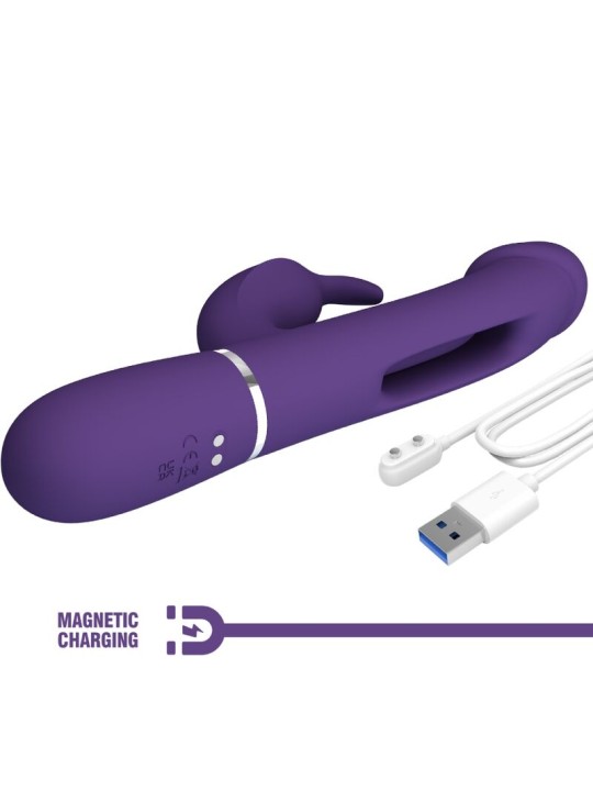 PRETTY LOVE - VIBRATEUR MULTIFONCTION 3 EN 1 KAMPAS RABBIT AVEC LANGUE