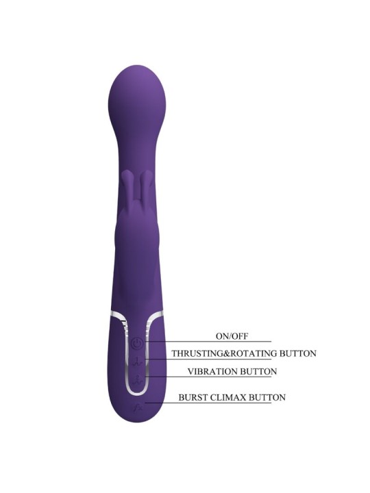PRETTY LOVE - DEJON 3 IN 1 MULTIFUNCTIONELE KONIJNENVIBRATOR PAARS