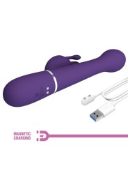 PRETTY LOVE - DEJON VIBRADOR COELHO 3 EM 1 MULTIFUNO ROXO