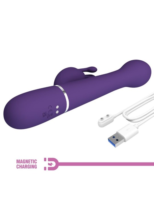PRETTY LOVE - DEJON VIBRATEUR RABBIT 3 EN 1 MULTIFONCTION VIOLET