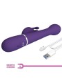 PRETTY LOVE - DEJON VIBRADOR COELHO 3 EM 1 MULTIFUNO ROXO