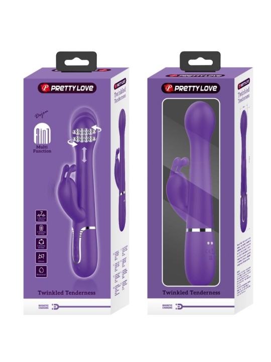 PRETTY LOVE - DEJON 3 IN 1 MULTIFUNCTIONELE KONIJNENVIBRATOR PAARS