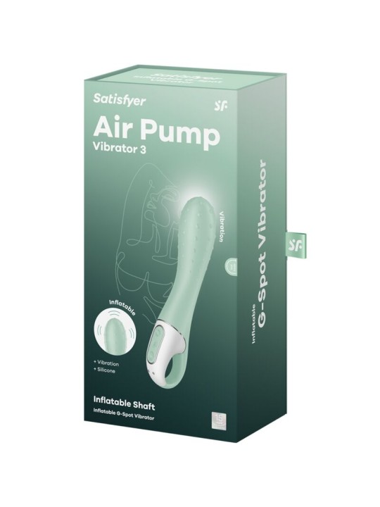 SATISFYER - LUCHTPOMP VIBRATOR 3 OPBLAASBARE G-SPOT MINT