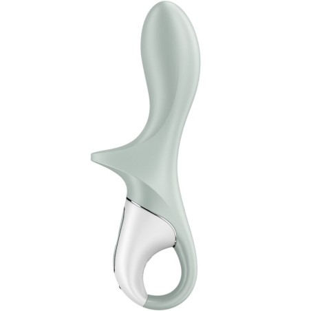 SATISFYER - LUCHTPOMP BOOTY 3 OPBLAASBARE ANALE VIBRATOR GROEN GRIJS
