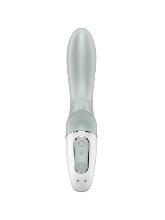 SATISFYER - LUCHTPOMP BOOTY 3 OPBLAASBARE ANALE VIBRATOR GROEN GRIJS