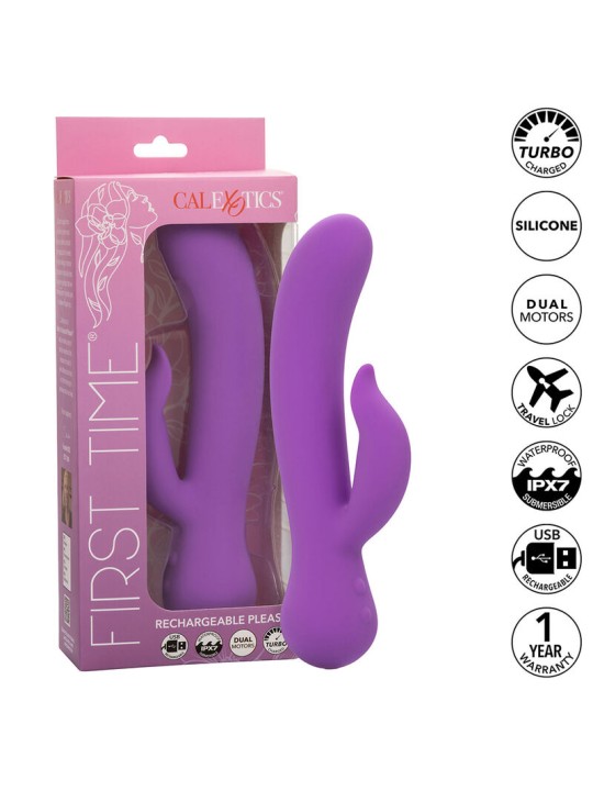 CALEXOTICS - FIRST TIME VIBRATEUR PLEASER RECHARGEABLE VIOLET