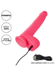 CALEXOTICS - STUDS VIBRATORE REALISTICO 10 VIBRAZIONI ROSA