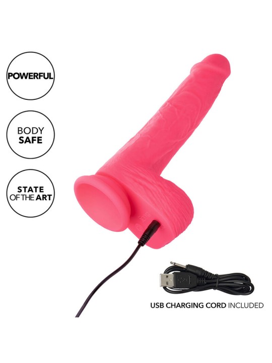 CALEXOTICS - STUDS VIBRATORE REALISTICO 10 VIBRAZIONI ROSA