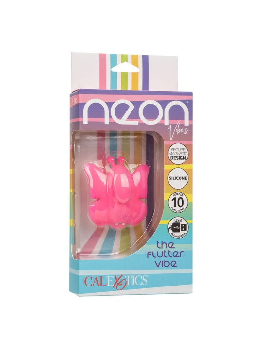 CALEXOTICS - NEON VIBES THE FLUTTER VIBE STIMULATOR 10 VIBRATIONS PINK