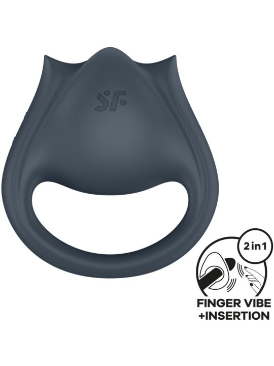 SATISFYER - PERFECT PAIR 2 MULTIVIBRATORE 2 IN 1 ANELLO PER PENE E STI