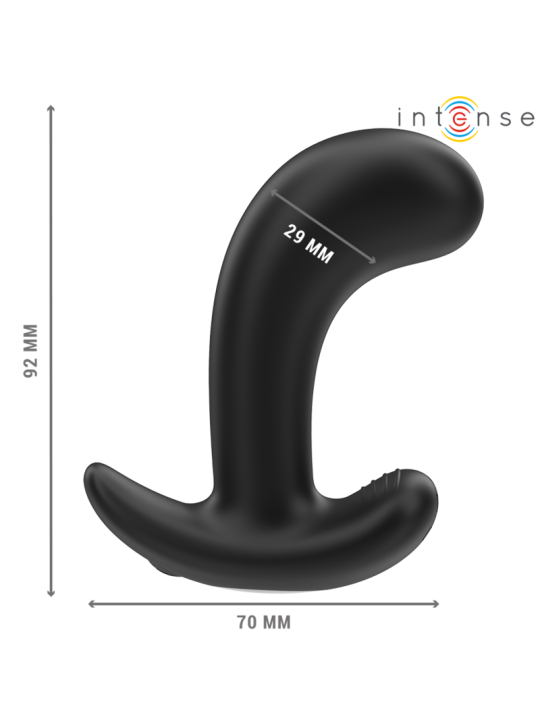 INTENSE - CHANDLER ANAL PLUG 10 VIBRAÇÕES PRETO CONTROLE REMOTO