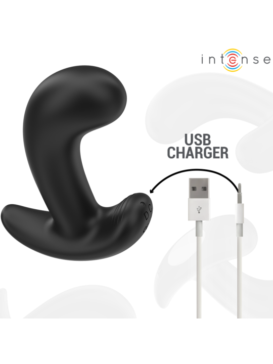 INTENSE - CHANDLER PLUG ANAL 10 VIBRACIONES NEGRO CONTROL REMOTO