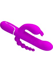 PRETTY LOVE - CAMMY TRIPLE VIBRATEUR MULTIFONCTION 4 EN 1 ROSE