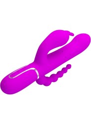 PRETTY LOVE - CAMMY TRIPLE VIBRATEUR MULTIFONCTION 4 EN 1 ROSE