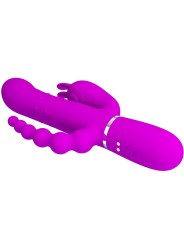 PRETTY LOVE - CAMMY TRIPLE VIBRATEUR MULTIFONCTION 4 EN 1 ROSE