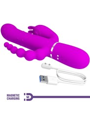 PRETTY LOVE - CAMMY TRIPLE 4 IN 1 MULTIFUNCTIONELE VIBRATOR ROZE