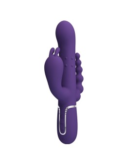 PRETTY LOVE - CAMMY TRIPLE VIBRATEUR MULTIFONCTION 4 EN 1 VIOLET