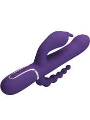 PRETTY LOVE - CAMMY VIBRATORE TRIPLO MULTIFUNZIONE 4 IN 1 VIOLA
