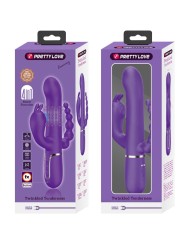 PRETTY LOVE - CAMMY VIBRATORE TRIPLO MULTIFUNZIONE 4 IN 1 VIOLA