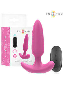 INTENSE - ROSS ANAL PLUG 10 VIBRAÇÕES ROSA CONTROLE REMOTO