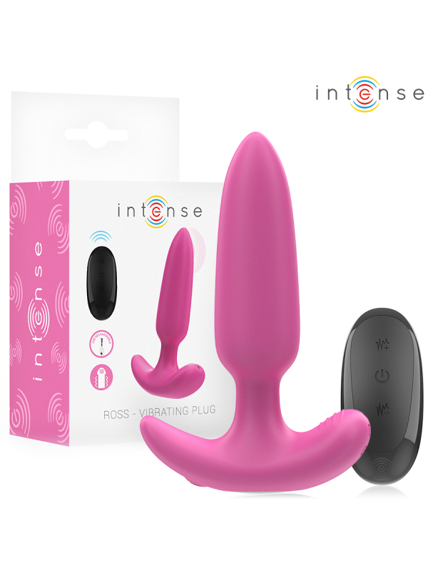INTENSE - ROSS ANAL PLUG 10 VIBRATIONEN ROSA FERNBEDIENUNG