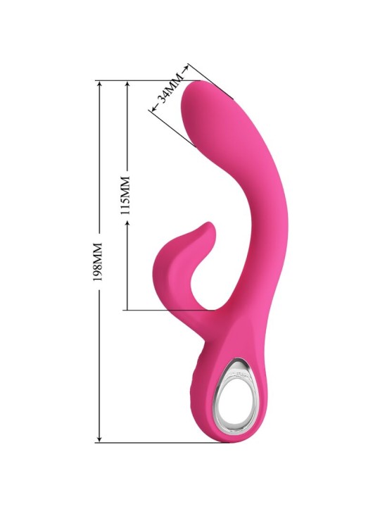 PRETTY LOVE - FRITZ VIBRATOR KONIJN 12 VIBRATIES ROZE