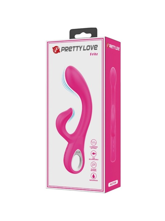 PRETTY LOVE - FRITZ RABBIT VIBRADOR 12 VIBRAÇÕES ROSA
