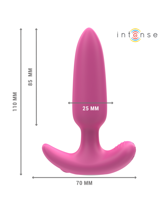 INTENSE - ROSS ANAL PLUG 10 VIBRATIONS PINK REMOTE CONTROL