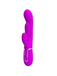 PRETTY LOVE - SHANIA TRIPLE RABBIT VIBRATEUR MULTIFONCTION ROSE