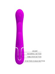 PRETTY LOVE - SHANIA TRIPLE VIBRADOR RABBIT MULTIFUNCIÓN ROSA