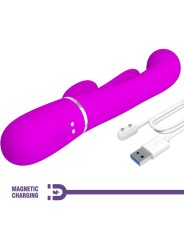 PRETTY LOVE - SHANIA TRIPLE VIBRADOR RABBIT MULTIFUNCIÓN ROSA