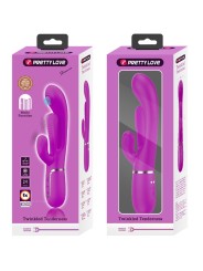 PRETTY LOVE - SHANIA TRIPLE RABBIT VIBRATEUR MULTIFONCTION ROSE