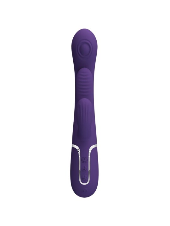 PRETTY LOVE - SHANIA TRIPLE RABBIT VIBRATOR MULTIFUNKTIONS-LILA