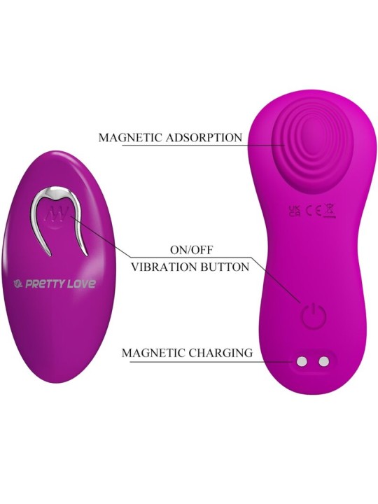PRETTY LOVE - ROMARIO STIMOLATORE CLITORIDEO LAY-ON TELECOMANDO ROSA