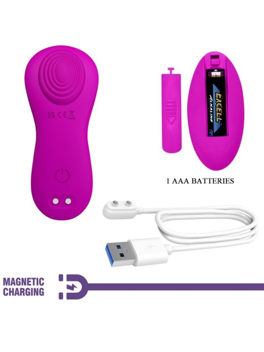 PRETTY LOVE - ROMARIO STIMOLATORE CLITORIDEO LAY-ON TELECOMANDO ROSA